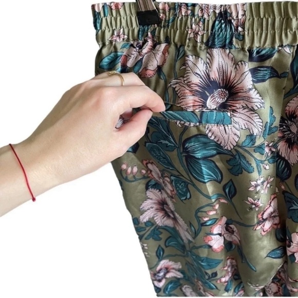 RALPH LAUREN Floral Print Twill Elastic Waist Pants Size 6 - Picture 12 of 12